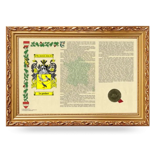 Le gaulart Armorial Landscape Framed - Gold